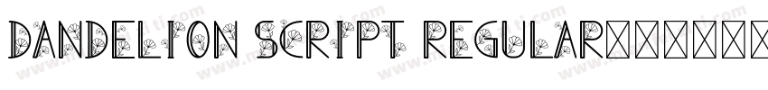 Dandelion Script Regular字体转换